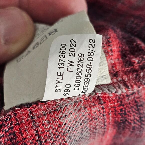 Under Armour UA Tradesman Plaid Flex Flannel Shirt Mens Medium Long Sleeve - Picture 8 of 10